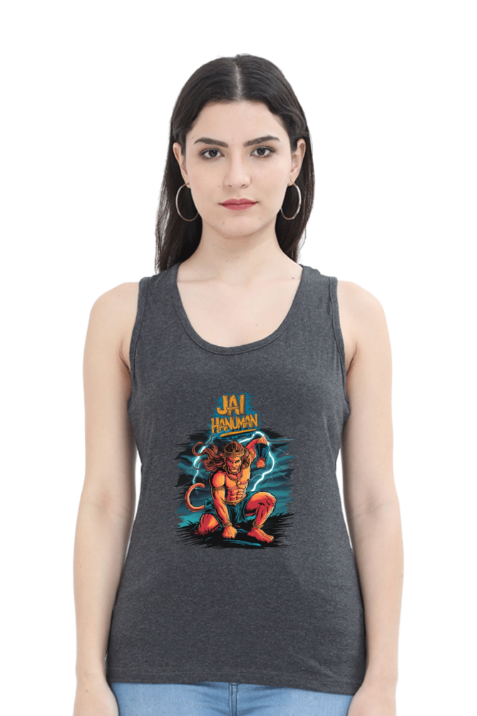 Hanuman Divine DynamoTank Top T-Shirts for Women Vastrdhamm