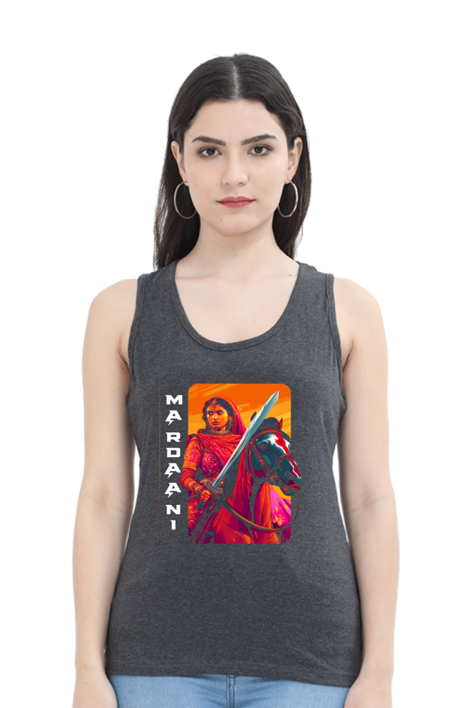 Lakshmi Bai Warrior SpiritTank Top T-Shirts for Women Vastrdhamm