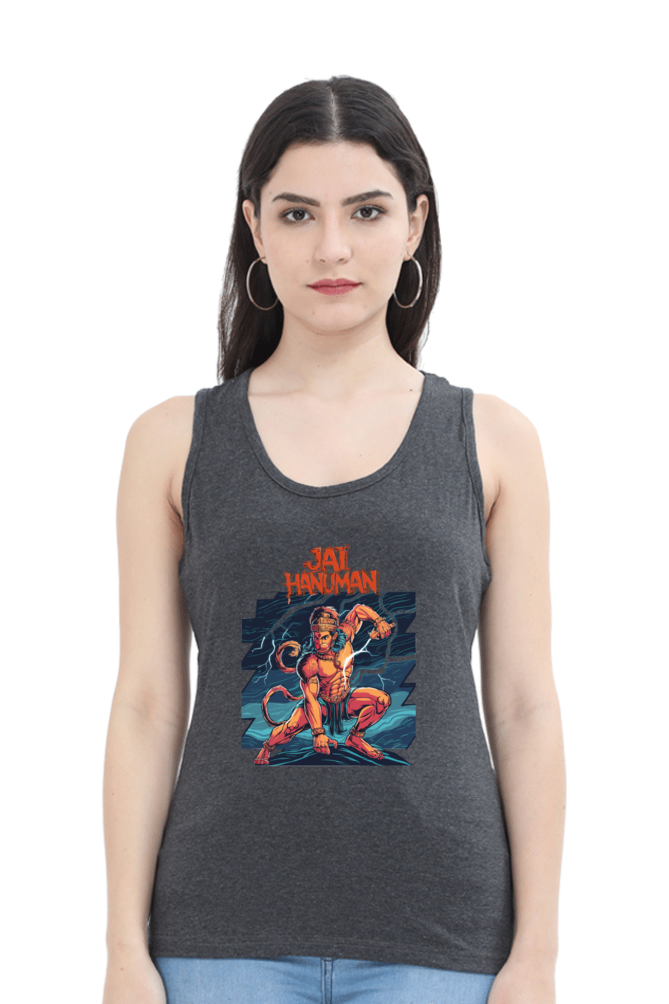 Hanuman Sacred MightTank Top T-Shirts for Women Vastrdhamm