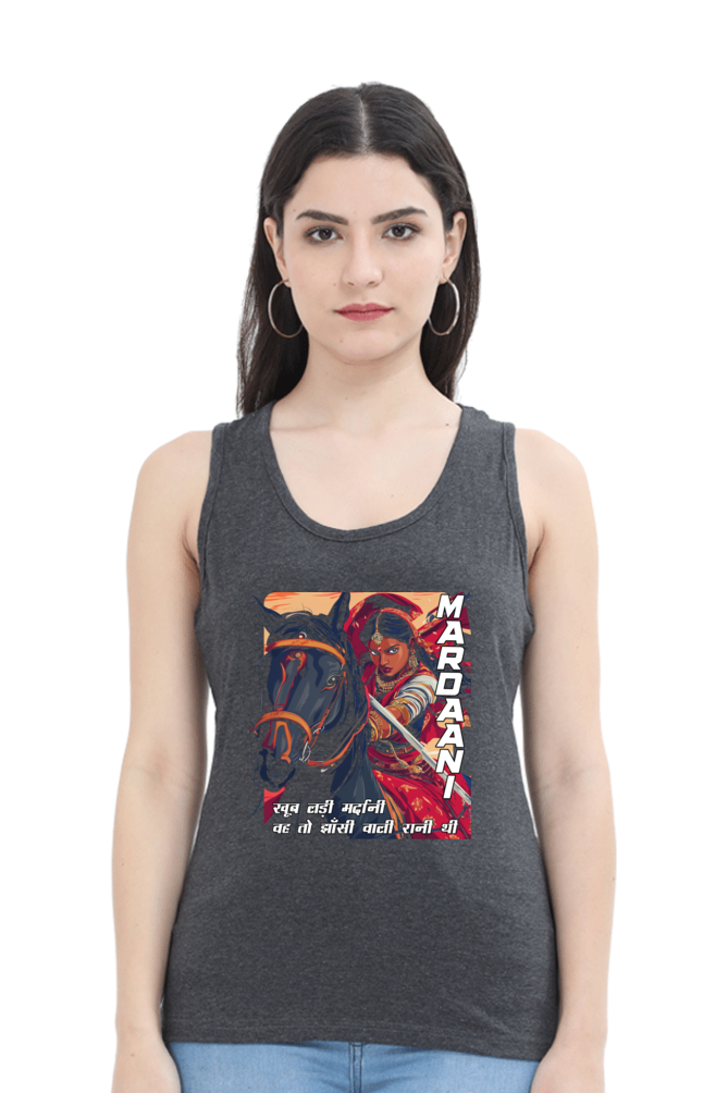 Lakshmi Bai Courage UnleashedTank Top T-Shirts for Women Vastrdhamm