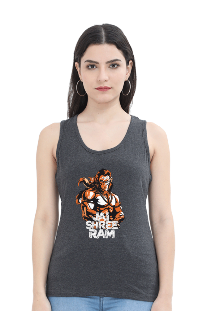 Hanuman Mountain LifterTank Top T-Shirts for Women Vastrdhamm