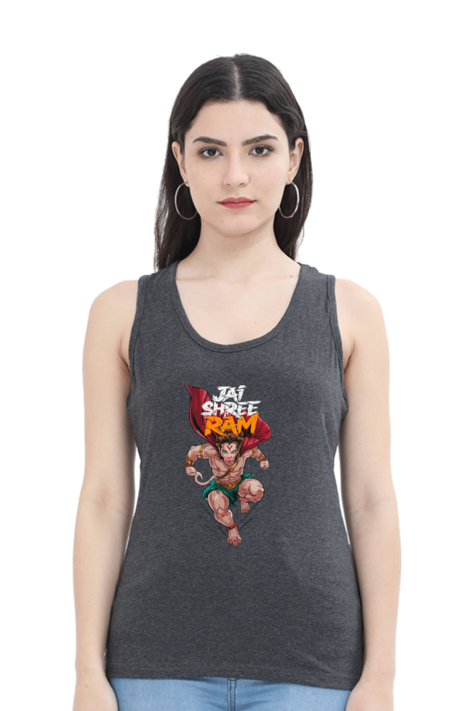 Hanuman Devotional HeroTank Top T-Shirts for Women Vastrdhamm