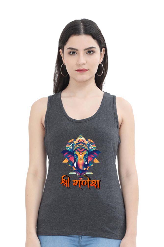 Ganesha BlessingsTank Top T-Shirts for Women Vastrdhamm