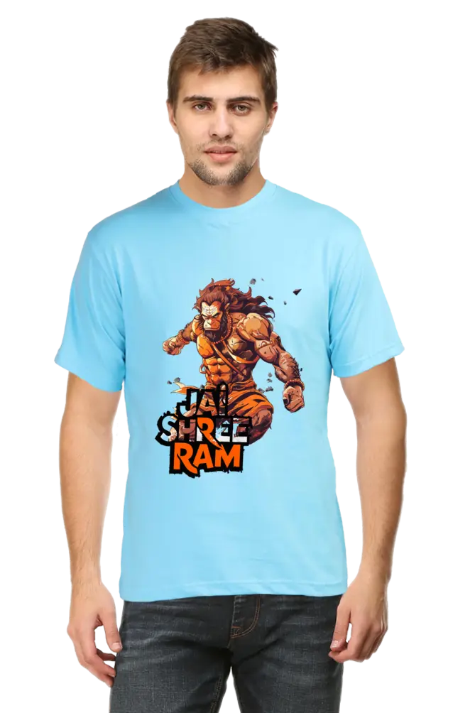 Hanuman Muscles of Devotion T-Shirt | Regular Fit Vastrdhamm