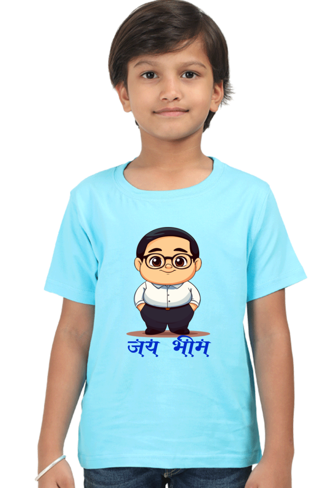 Ambedkar Vision Round Neck Half Sleeve Classic T-Shirts for Boy Vastrdhamm