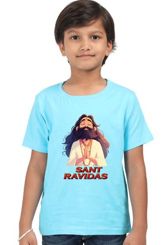 Ravidas Jayanti Spirit Round Neck Half Sleeve Classic T-Shirts for Boy Vastrdhamm