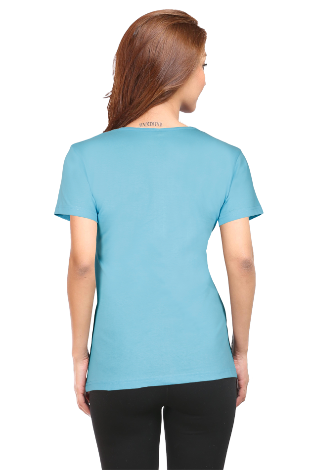 Hanuman Courage Round Neck Half Sleeve Classic T-Shirts for Women Vastrdhamm