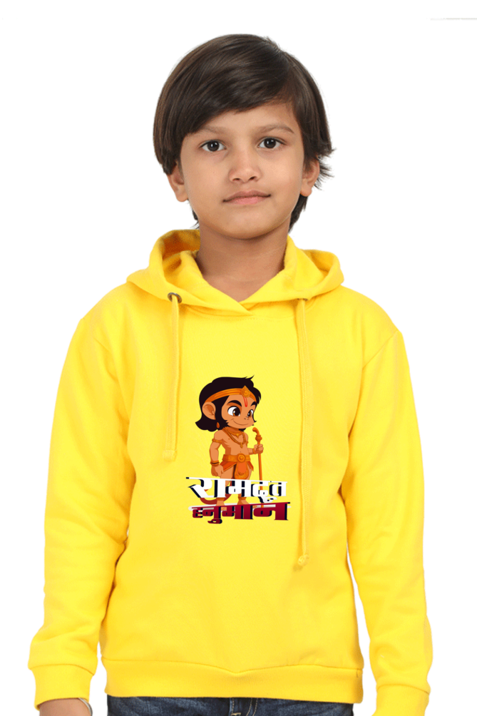 Hanuman Devotion Hoodie Sweatshirt  T-Shirts for Boy Vastrdhamm