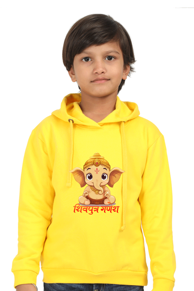 Jai Ganesha Glory Hoodie Sweatshirt  T-Shirts for Boy Vastrdhamm