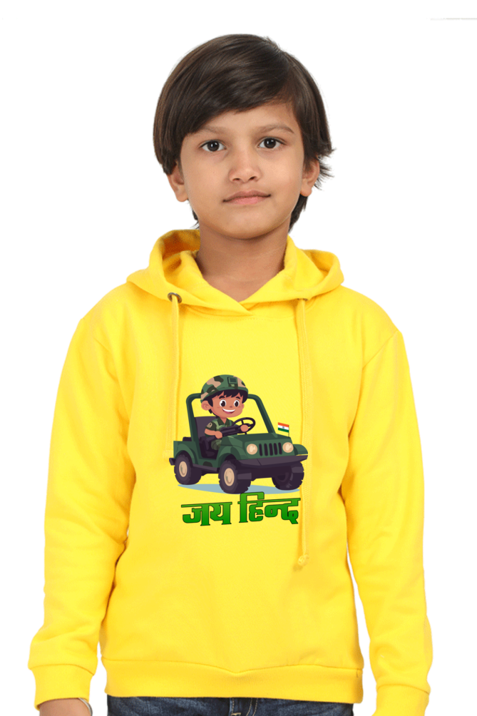 Jai Hind Hoodie Sweatshirt T-Shirt for Boys Vastrdhamm