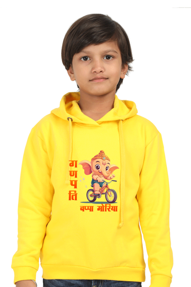 Ganesha Devotion Hoodie Sweatshirt  T-Shirts for Boy Vastrdhamm