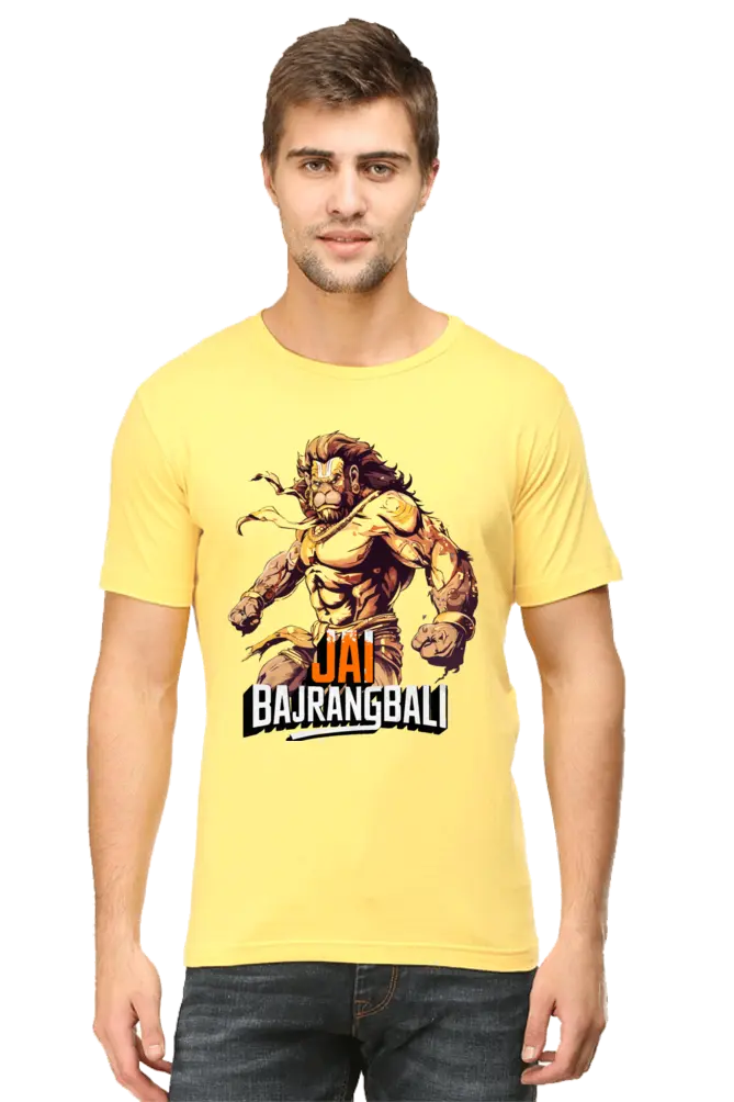 Jay Bajrang Bali The Mighty Protector T-Shirt | Regular Fit Vastrdhamm