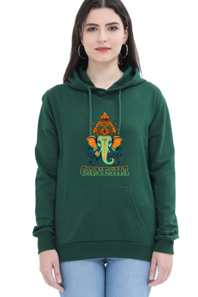 Ganesha WisdomHoodie Sweatshirt T-Shirts for Women Vastrdhamm