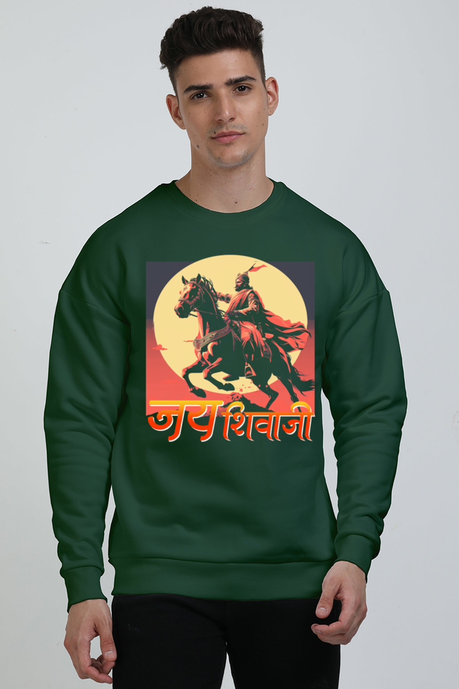 Shivaji Maharaj Valor Oversized Sweatshirt T-Shirts for Men Vastrdhamm