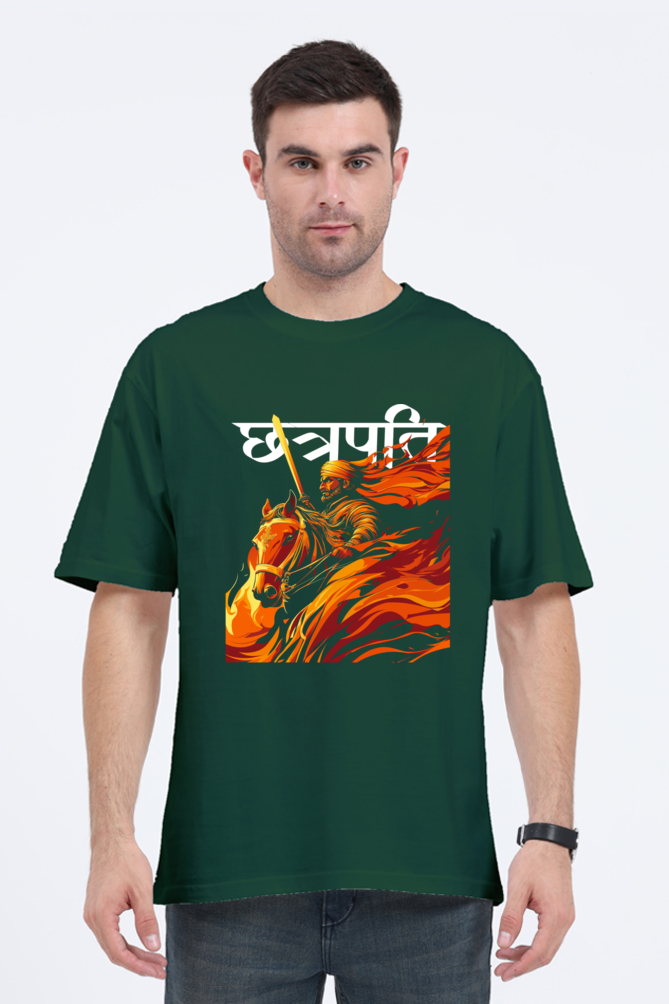 Shivaji Maharaj Strength Oversized Classic T-Shirts for Men Vastrdhamm