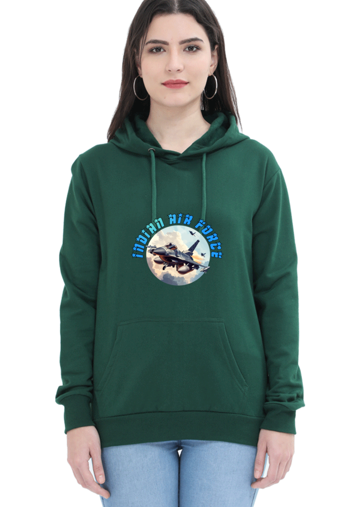 Sky Warriors: Indian Air Force Hoodie Sweatshirt T-Shirts for Women Vastrdhamm