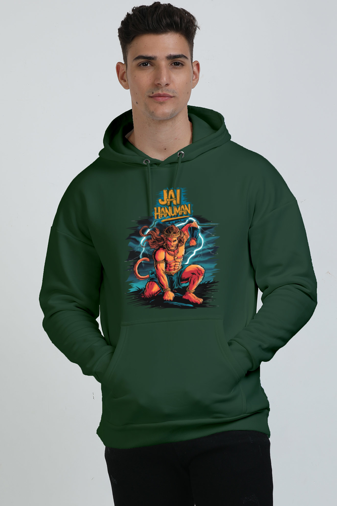 Hanuman Sacred Might Oversized Hooded Sweatshirt T-Shirts for Men Vastrdhamm