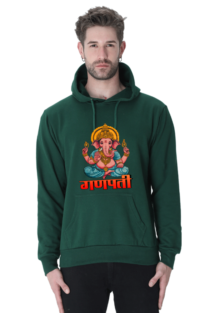 Jai Ganesha Victory Hoodie Sweatshirt T-Shirts for Men Vastrdhamm