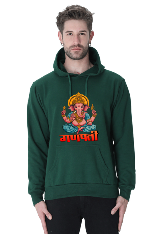 Jai Ganesha Victory Hoodie Sweatshirt T-Shirts for Men Vastrdhamm