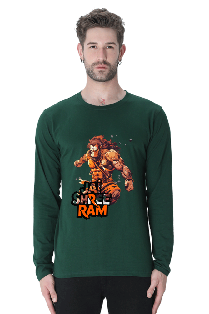 Vigorous Hanuman Ji Round Neck Full Sleeve Vastrdhamm