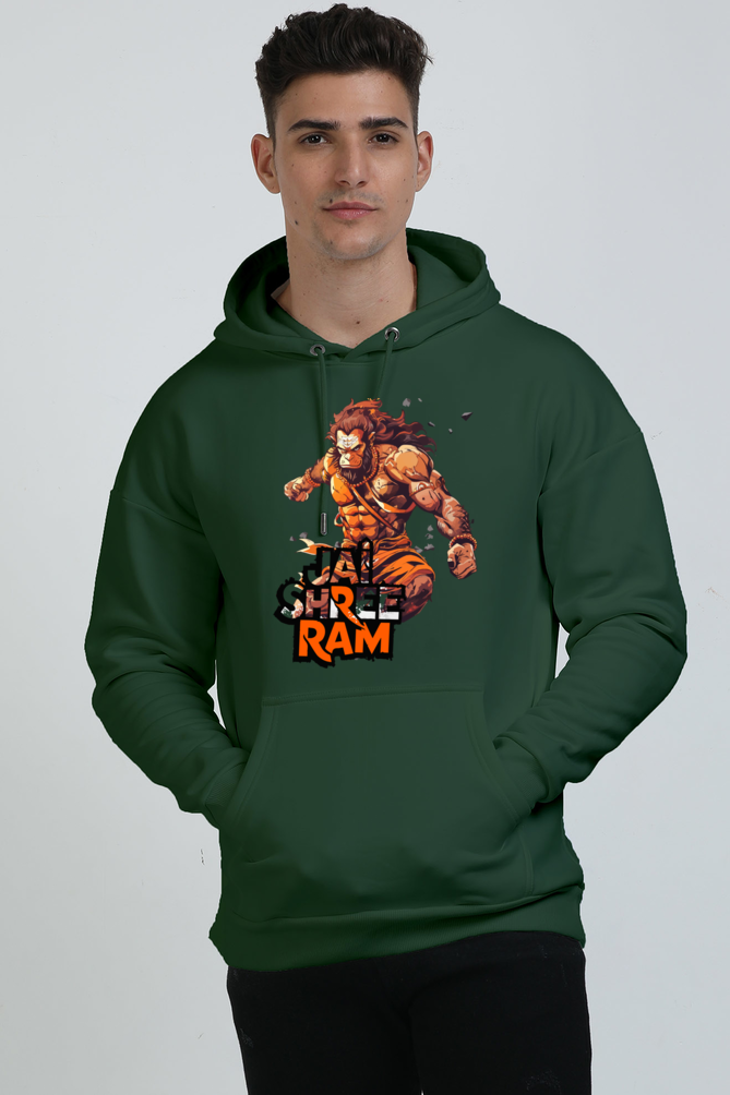 Hanuman Devotee Oversized Hooded Sweatshirt T-Shirts for Men Vastrdhamm