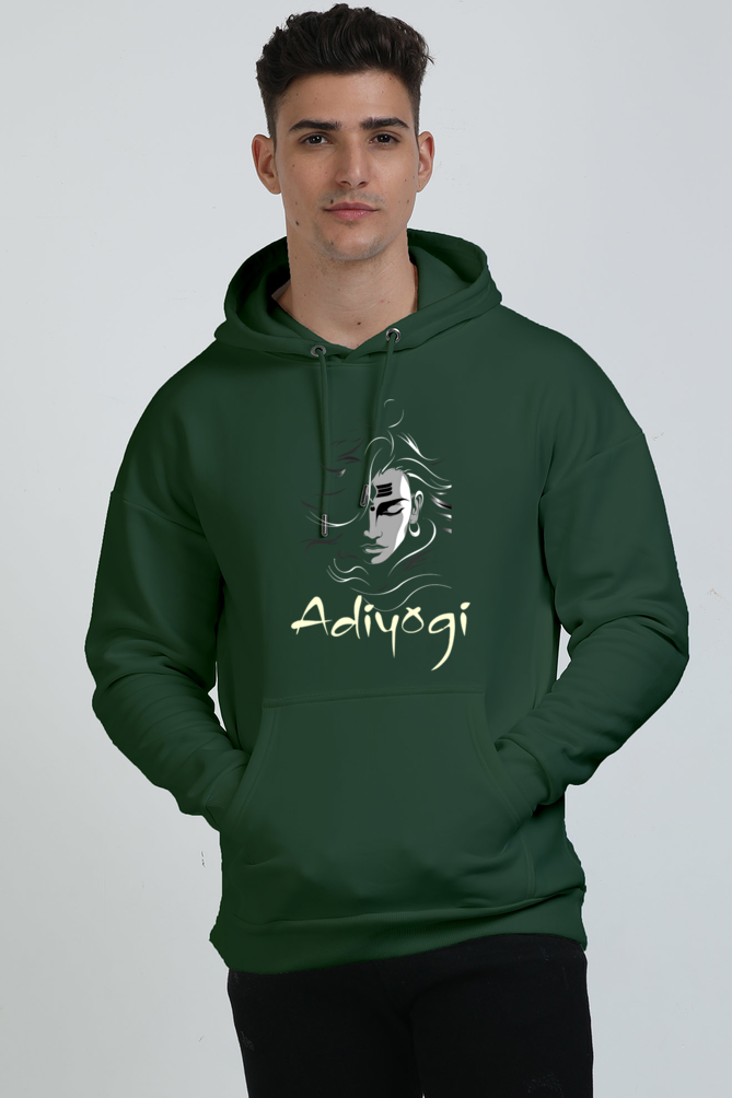 Shiv Ji Nataraja Oversized Hooded Sweatshirt T-Shirts  for Men Vastrdhamm