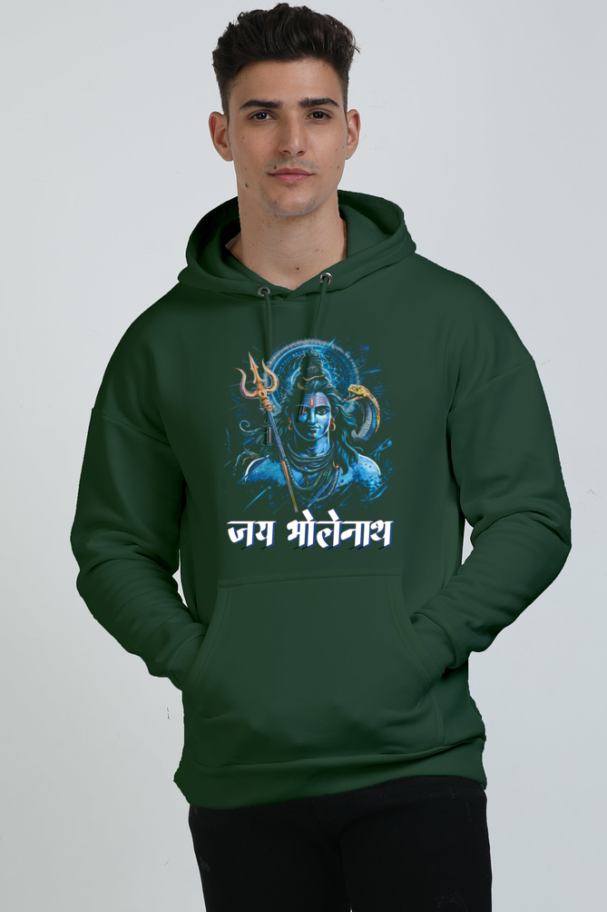 Shiv Ji Meditation Oversized Hooded Sweatshirt T-Shirts  for Men Vastrdhamm