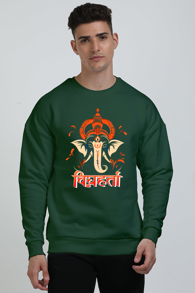 Ganesha Protector Oversized Sweatshirt T-Shirts for Men Vastrdhamm