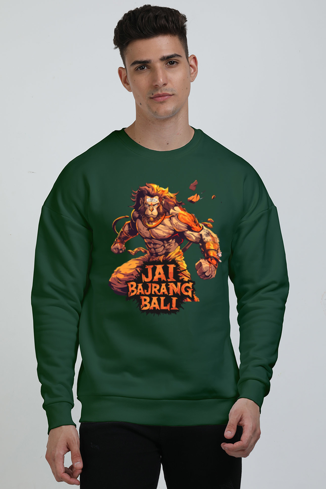 Hanuman Devotee Oversized Sweatshirt T-Shirts for Men Vastrdhamm