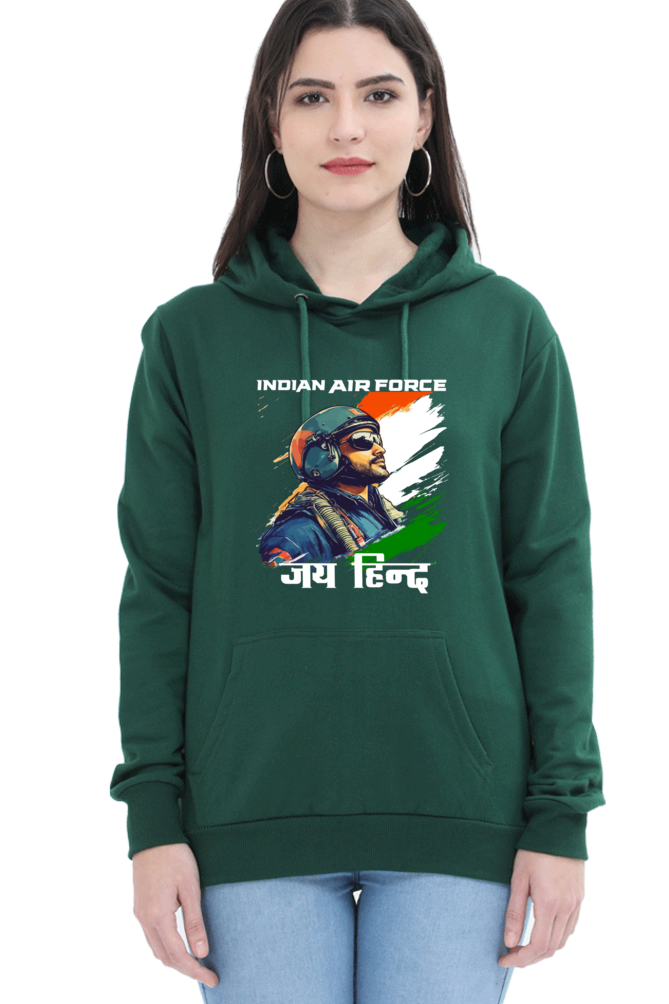 Blue Sky Defenders Indian Air Force. Hoodie Sweatshirt T-Shirts for Women Vastrdhamm