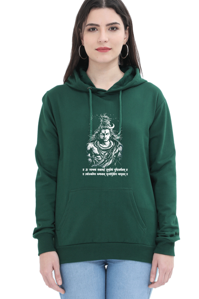 Shiv Ji Warrior Spirit Hoodie Sweatshirt T-Shirts for Women Vastrdhamm