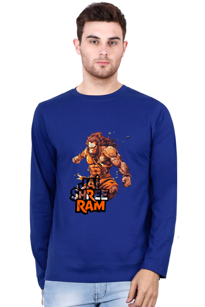 Vigorous Hanuman Ji Round Neck Full Sleeve Vastrdhamm