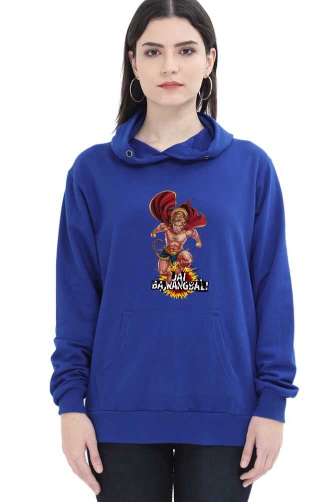 Hanuman Devotional HeroHoodie Sweatshirt T-Shirts for Women Vastrdhamm