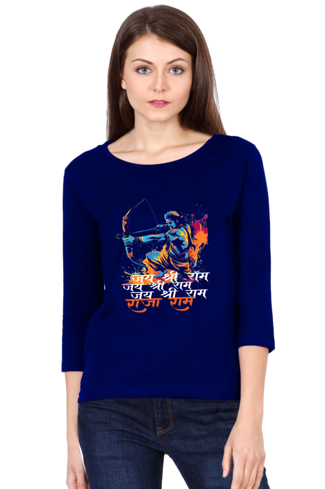 Ram Ji Sita Ram Round Neck Full Sleeve T-Shirts for Women Vastrdhamm