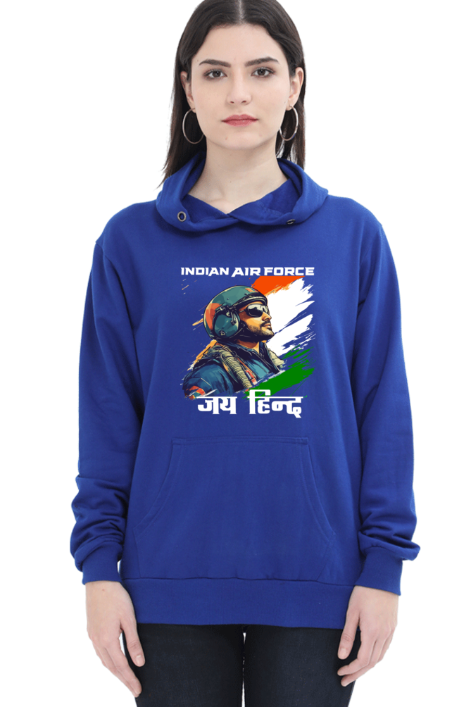 Blue Sky Defenders Indian Air Force. Hoodie Sweatshirt T-Shirts for Women Vastrdhamm