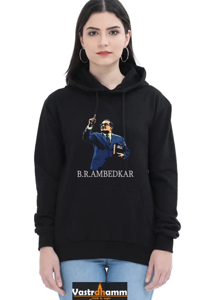 Ambedkar Ideals Hoodie Sweatshirt T-Shirts for Women Vastrdhamm