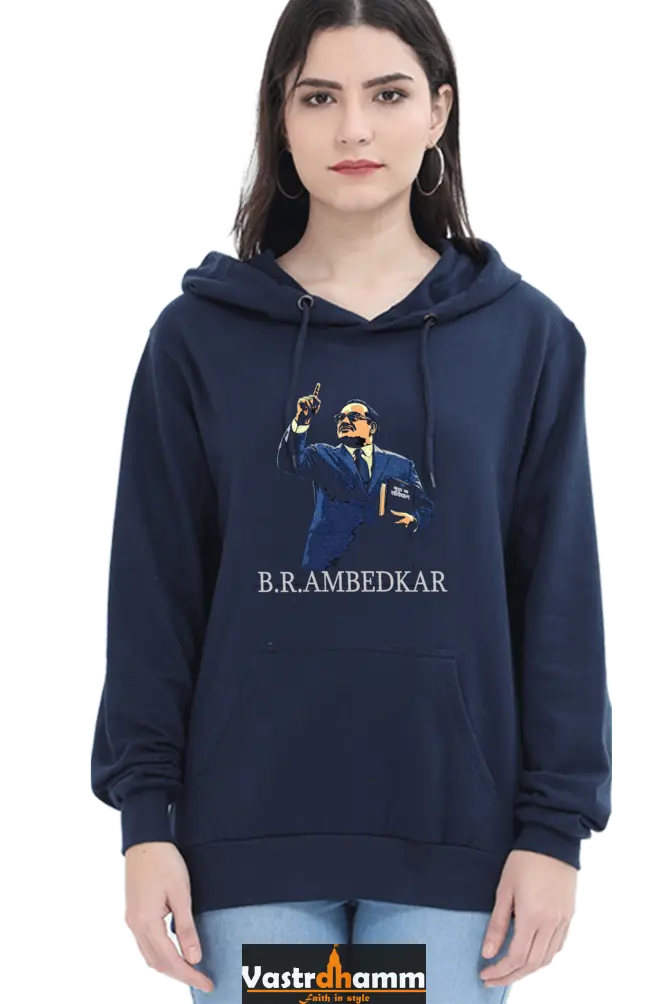 Ambedkar Ideals Hoodie Sweatshirt T-Shirts for Women Vastrdhamm