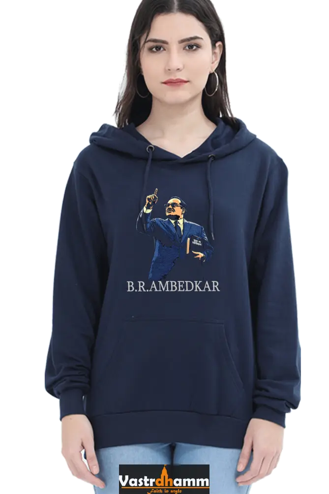 Ambedkar Ideals Hoodie Sweatshirt T-Shirts for Women Vastrdhamm