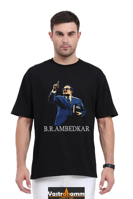 Ambedkar Ideals Oversized Classic T-Shirts for Men Vastrdhamm