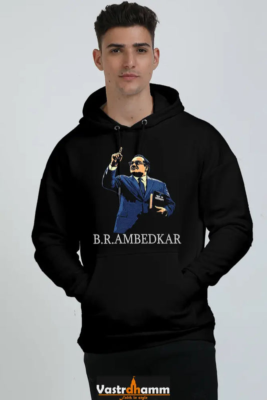 Ambedkar Ideals Oversized Hooded Sweatshirt T-Shirts for Men Vastrdhamm