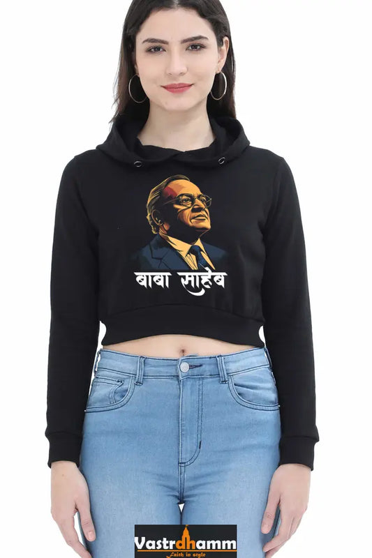 Ambedkar Inspiration Crop Hoodies for Women Vastrdhamm