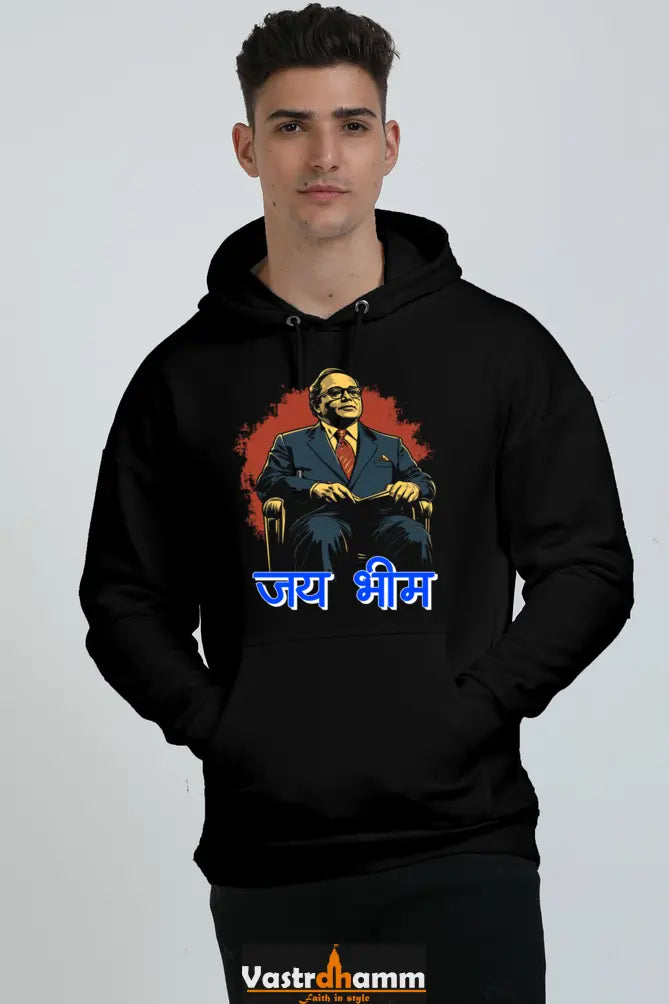 Ambedkar Ji Advocate Oversized Hooded Sweatshirt T-Shirts for Men Vastrdhamm