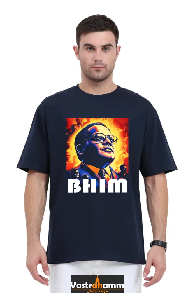 Ambedkar Social Justice Oversized Classic T-Shirts for Men Vastrdhamm