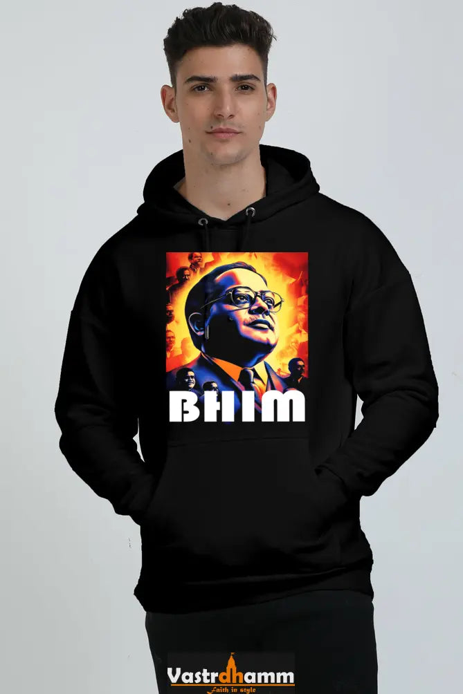 Ambedkar Social Justice Oversized Hooded Sweatshirt T-Shirts for Men Vastrdhamm