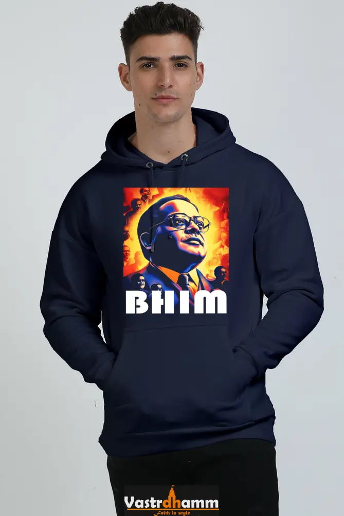 Ambedkar Social Justice Oversized Hooded Sweatshirt T-Shirts for Men Vastrdhamm