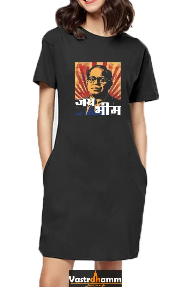 Ambedkar Social Justice T-Shirts Dress for Women Vastrdhamm