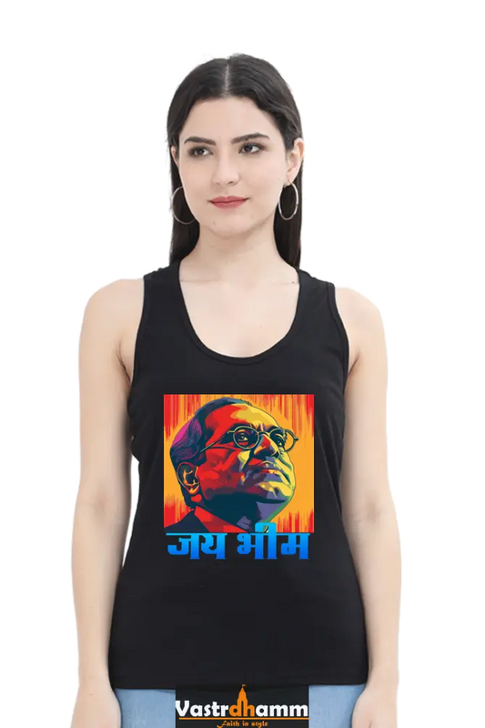 Ambedkar Social Justice Tank Top T-Shirts for Women Vastrdhamm