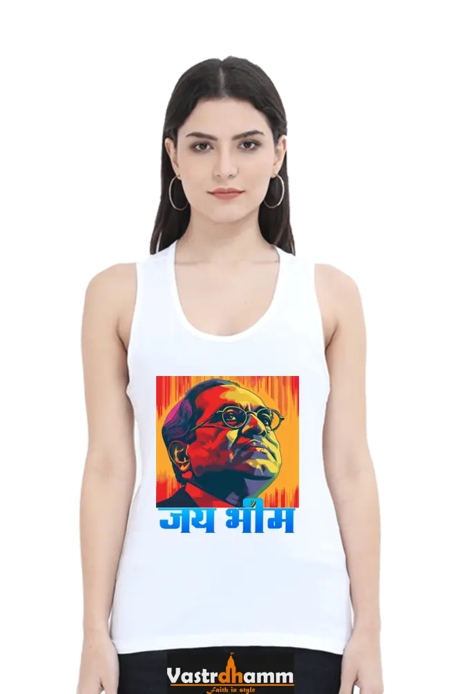Ambedkar Social Justice Tank Top T-Shirts for Women Vastrdhamm