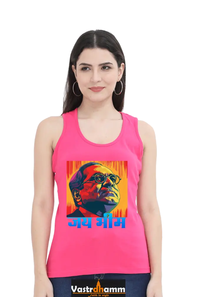Ambedkar Social Justice Tank Top T-Shirts for Women Vastrdhamm