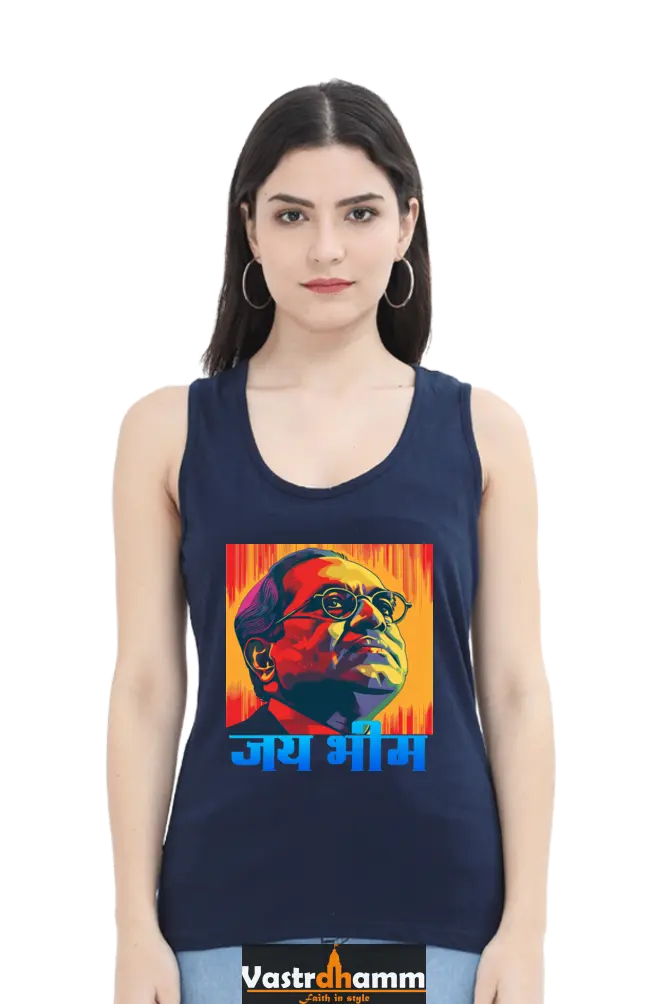 Ambedkar Social Justice Tank Top T-Shirts for Women Vastrdhamm